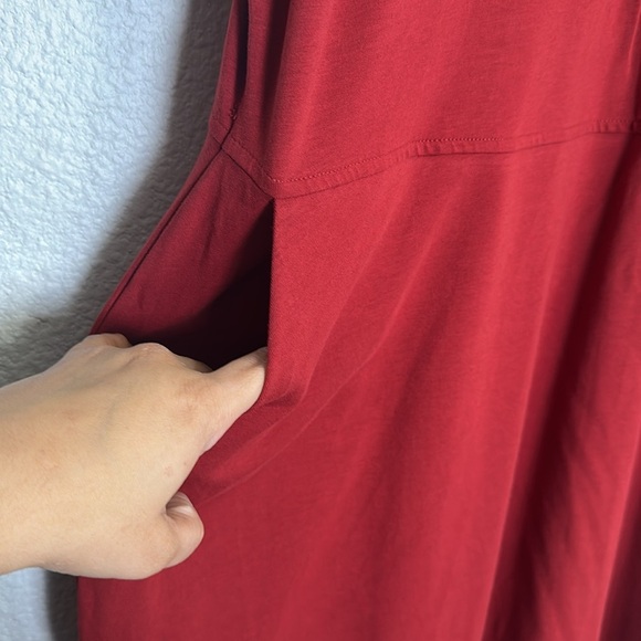 Universal Standard Band Collar Jersey Travel Womens Dress Plus Size Large 22/24 - Picture 4 of 14